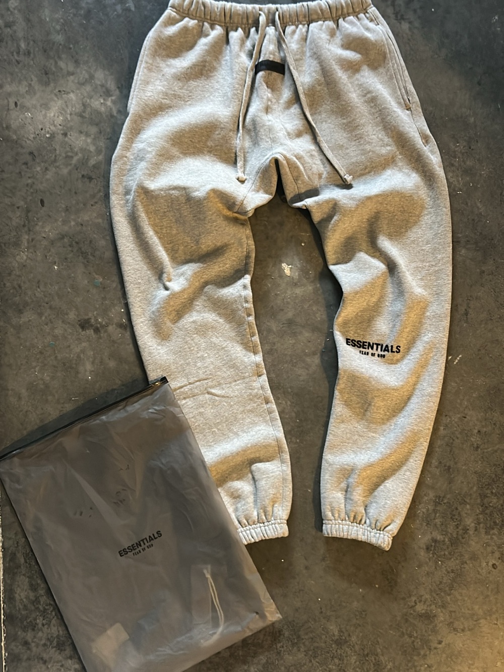 Essentials Heather Dark Oat Sweatpants